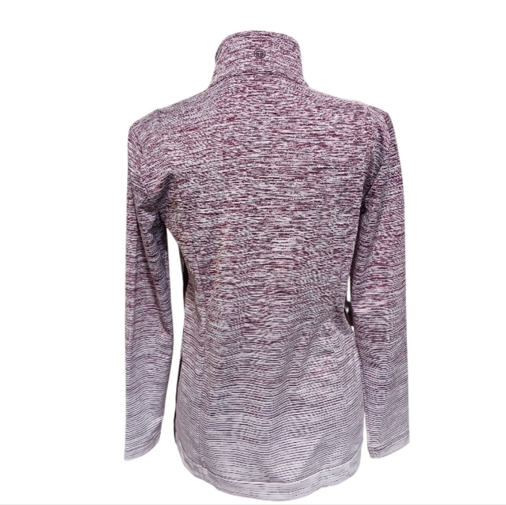 T For Talbots Ombre Stripe Casual Athletic Athleisure Jacket - Picture 4 of 12